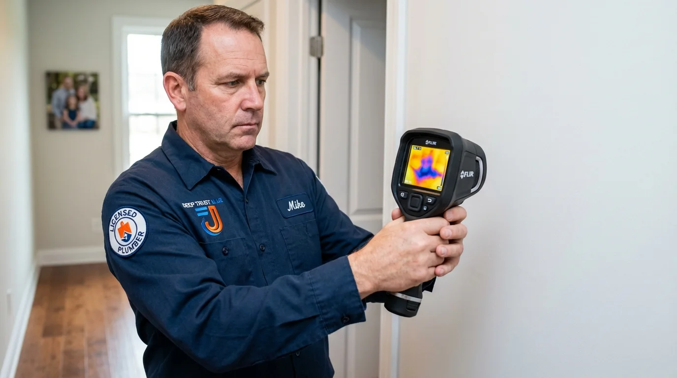 Thermal imaging leak detection by Johns Plumbing LLC in Fulshear